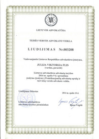 Sertifikatai, pažymėjimai ir kt.