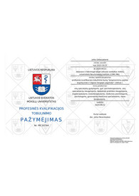 Sertifikatai, pažymėjimai ir kt.