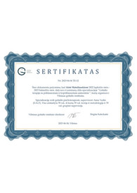 Sertifikatai, pažymėjimai ir kt.