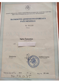 Sertifikatai, pažymėjimai ir kt.