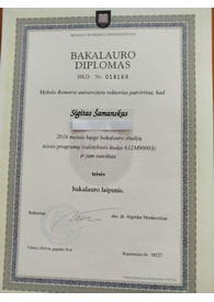 Sertifikatai, pažymėjimai ir kt.
