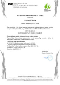 Sertifikatai, pažymėjimai ir kt.
