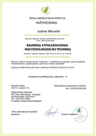 Sertifikatai, pažymėjimai ir kt.