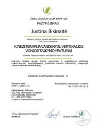 Sertifikatai, pažymėjimai ir kt.