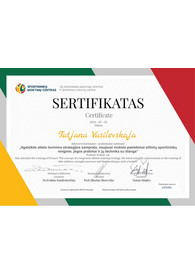 Sertifikatai, pažymėjimai ir kt.