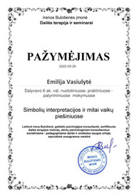 Sertifikatai, pažymėjimai ir kt.