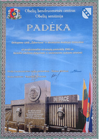Sertifikatai, pažymėjimai ir kt.