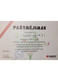 Sertifikatai, pažymėjimai ir kt.