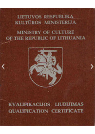 Sertifikatai, pažymėjimai ir kt.