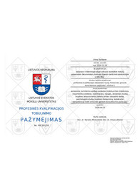 Sertifikatai, pažymėjimai ir kt.