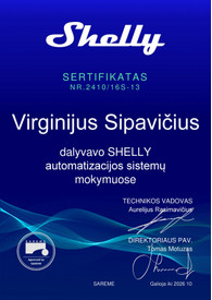 Sertifikatai, pažymėjimai ir kt.