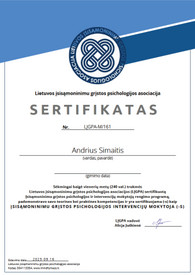 Sertifikatai, pažymėjimai ir kt.