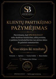 Sertifikatai, pažymėjimai ir kt.