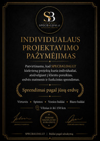 Sertifikatai, pažymėjimai ir kt.