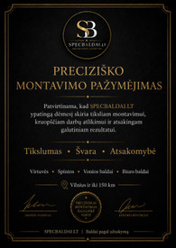 Sertifikatai, pažymėjimai ir kt.
