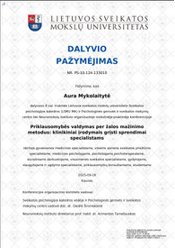 Sertifikatai, pažymėjimai ir kt.