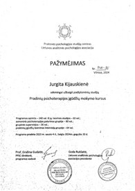Sertifikatai, pažymėjimai ir kt.