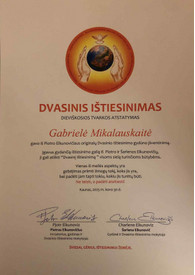 Sertifikatai, pažymėjimai ir kt.