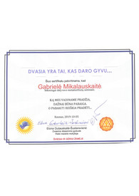 Sertifikatai, pažymėjimai ir kt.