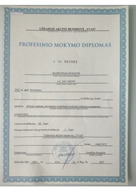 Sertifikatai, pažymėjimai ir kt.