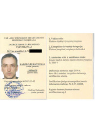 Sertifikatai, pažymėjimai ir kt.