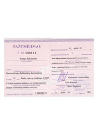 Sertifikatai, pažymėjimai ir kt.