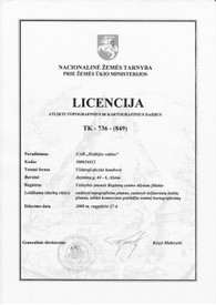Sertifikatai, pažymėjimai ir kt.