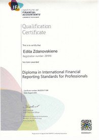Sertifikatai, pažymėjimai ir kt.