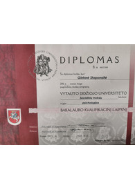 Sertifikatai, pažymėjimai ir kt.