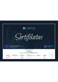 Sertifikatai, pažymėjimai ir kt.