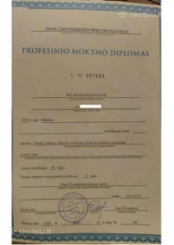 Sertifikatai, pažymėjimai ir kt.