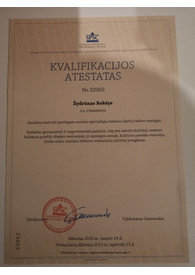Sertifikatai, pažymėjimai ir kt.
