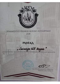 Sertifikatai, pažymėjimai ir kt.