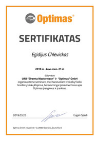 Sertifikatai, pažymėjimai ir kt.