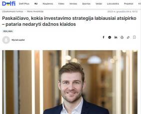 Investavimo konsultacija: pradžia ir portfelio peržiūra / Martynas Juška / Darbų pavyzdys ID 3079950