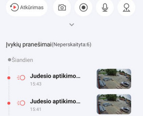 Perimetro judesio pranešimai jūsų išmaniajame telefone