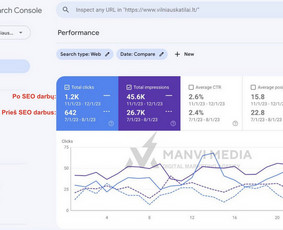 #1 Google Ads Reklama, Google Seo, Ai Seo ir Google Maps Seo / Vilius Jankeliūnas | MB Manvi Media / Darbų pavyzdys ID 3252595