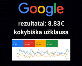 Google, Facebook, Instagram, Youtube reklama / Giedrė Milišauskaitė / Darbų pavyzdys ID 3496052