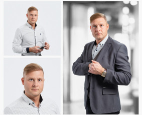 Portreto fotografija studijoje arba sutartoje vietoje.