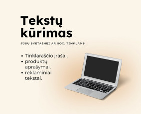 Soc. tinklų komunikacija, turinio kūrimas smulkiam verslui - Komunikacijos specialistai - 1 Komunikacijos specialistai - Soc. tinklų komunikacija, turinio kūrimas smulkiam verslui - 1