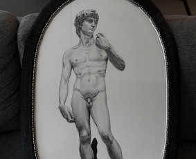 40x70cm popierius, pieštukas, markeriai. 2025