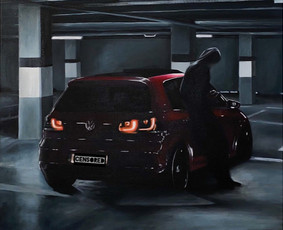 50x70cm drobė, akriliniai dažai. 2021