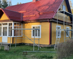 Medinių namų dažymas (Išskirtinės rekomendacijos) / Kunset namų dažymas / Darbų pavyzdys ID 2624448