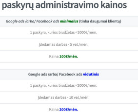 Pardavimus generuojanti Google ir Facebook ads tik 150€/mėn. - Paslaugos verslui - 4 Paslaugos verslui - Pardavimus generuojanti Google ir Facebook ads tik 150€/mėn. - 4