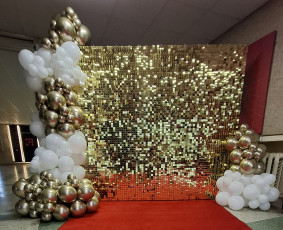 Vestuvių dekoravimas - Fotozonų dekoravimas balionų girliandomis/ balionų arkos - 1