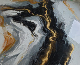 Akmens kilimas. Epoksidinės grindys. Epoksidinės dangos. / Amber Epoxy Design / Darbų pavyzdys ID 4179051