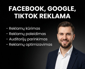 Reklamos paslaugos - Facebook, Google, Tiktok reklama - grąža paremta skaičiais - 1