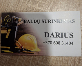 Interjeras, baldai - Baldų surinkimas montavimas - 1