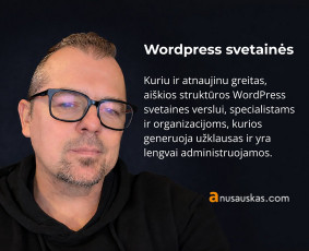 Interneto svetainių kūrimas - Wordpress svetainių kūrimas verslui ir specialistams - 1