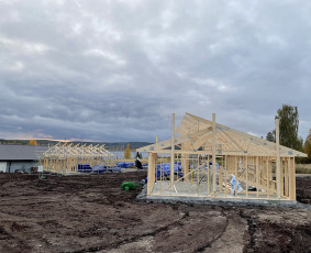 Malkinės, statyba - Mediena Karkasai Moduliniai Nameliai Terasos - 1